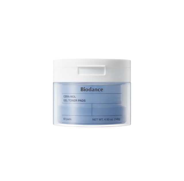 Biodance Cera-Nol Gel Toner Pads: Soothing & Hydrating Exfoliating Face Care Pads for Prepping Skin, 60 Count