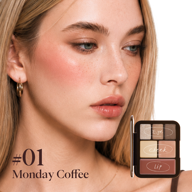 Joocyee Lookbook Multi Palette 01 Eyeshadow Palette - All-in One Makeup Look Creator with Rich Matte & Shimmer Shades