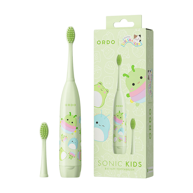 Ordo Electric Toothbrush for Kids - Sonic Squishmallows Dentist-Approved with Soft Bristles, Ages 4+