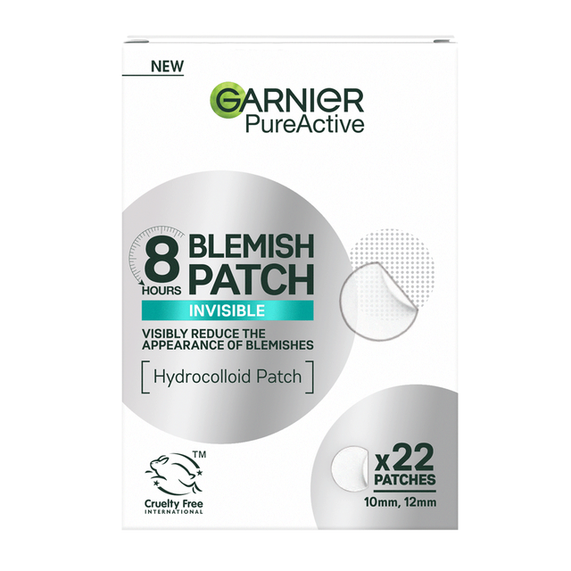 Garnier Face Care Beauty Tools: 8H Invisible Blemish Patches for Spots, 22 Ultra-Thin Acne Covering Patches