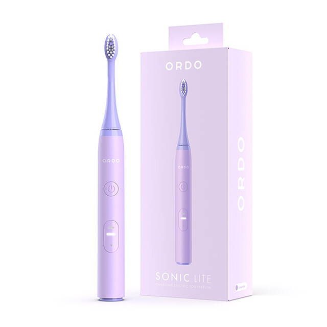 Ordo Sonic Lite Rechargeable Electric Toothbrush with 2 Modes, 2-Minute Timer & Quad Pacer for a Thorough, Award-Winning Clean