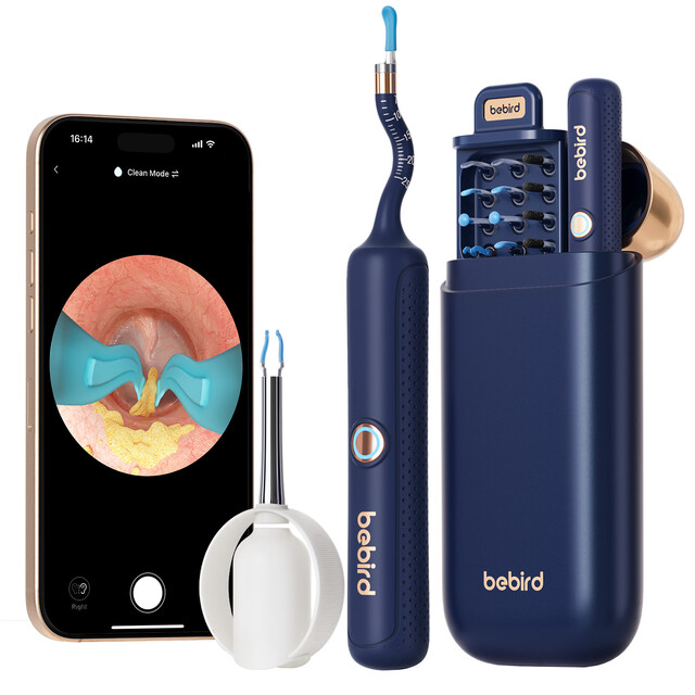 bebird Ear Wax Remover Otoscope with 1920P HD Camera, Flexible Ear Scope with Tweezers for Safe Ear Nose Exams for Adults & Children
