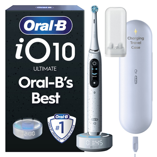 Oral B Oral-B iO10 Electric Toothbrush - Stardust White, White