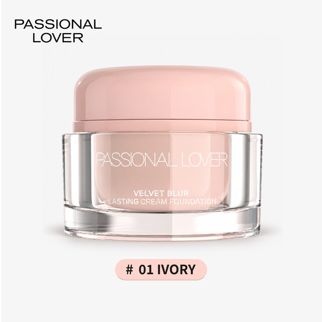 Passional Lover Cream Foundation: Transfer-Proof Makeup, 01 Ivory, 30g For A Flawless Complexion And Long-Lasting Wear.