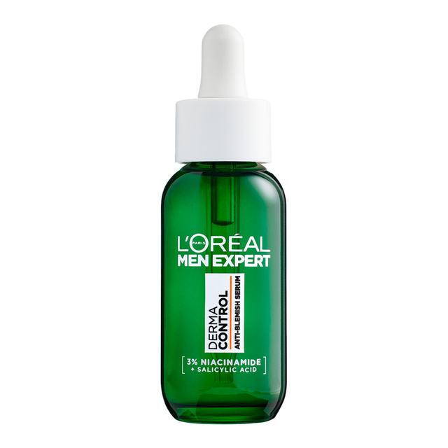 L'Oréal Men Expert Derma Control Anti Blemish Serum for men - 30ml Face Serum to Treat Blemishes & Imperfections