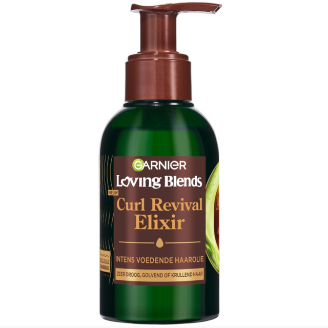 Garnier Hair Oil & Serum - Ultimate Blends Avocado Oil & Shea Butter Curl Revival Elixir Oil 120ml for Smooth, Shiny Curls