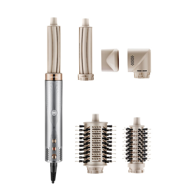 Lecomely Air Styler: 5-in-1 Hot Air Brush with Automatic Curling, Drying & Negative Ion for Frizz Control & Long Lasting Styles