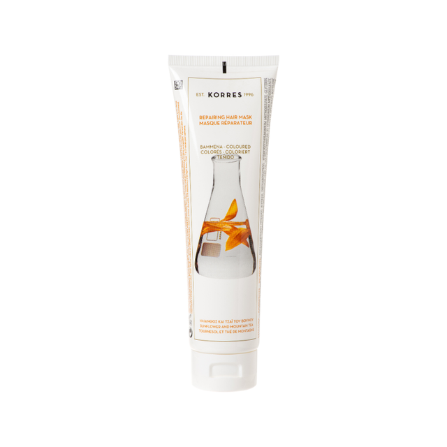 Korres Hair Care Repairing Hair Mask 125 ml - Nourishing Treatment for Damaged, Dry, and Brittle Hair with Intensive Strengthening Formula
