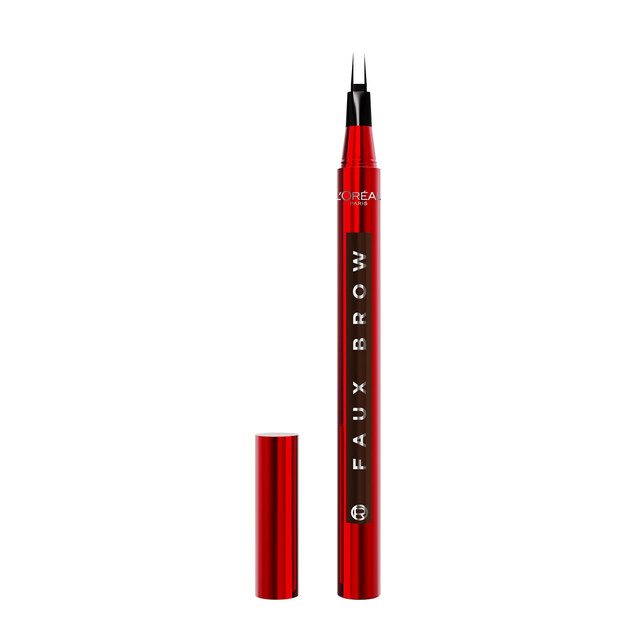 L'Oréal Paris Infallible Faux Brow Tint Pen for Defined, Waterproof Eyebrows in Dark Brunette - Long Lasting Makeup