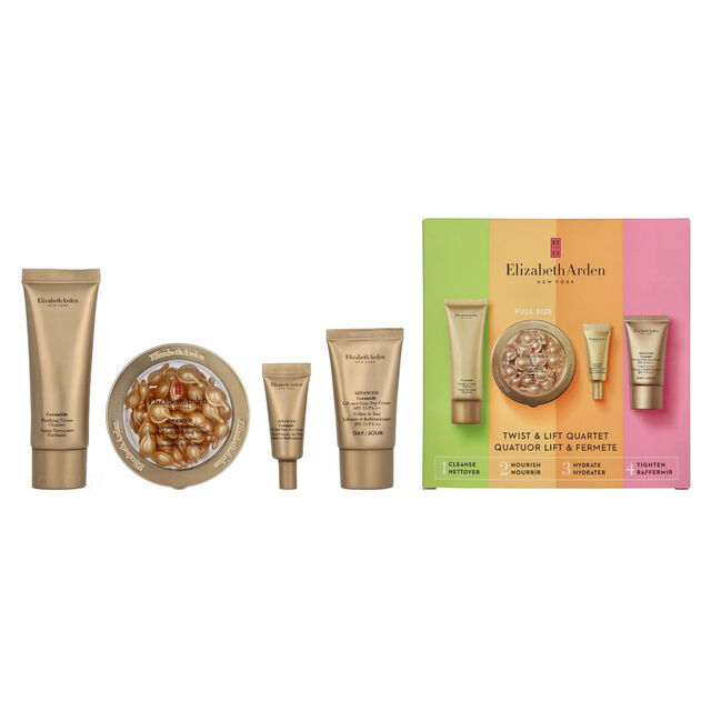 Elizabeth Arden Beauty Gift Set Twist & Lift Quartet 98ml Luxurious Skincare Collection for Radiant Youthful Glow