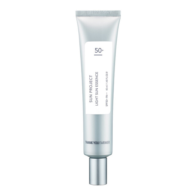Thank You Farmer Sunscreen | Light Sun Essence SPF50+ PA+++ | 40ml Lightweight Hydrating Facial Sun Care