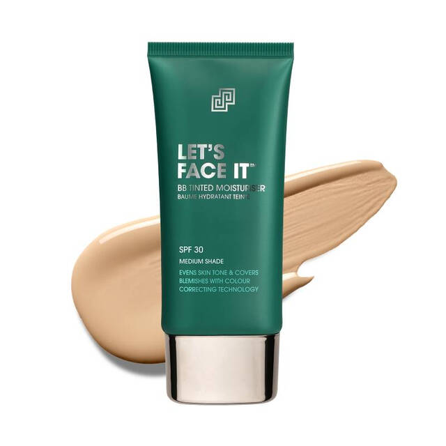 SHAKEUP COSMETICS Let's Face It BB Tinted Moisturiser - 50ml Medium Coverage, Hydrating & Lightweight Natural Finish Makeup