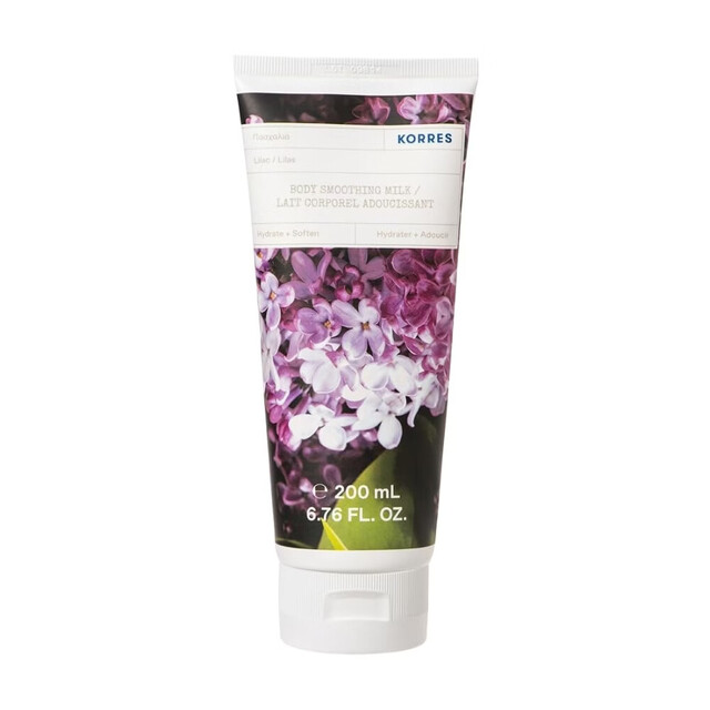 Korres Body Care Skin Care - Lilac Body Milk, 200ml for Nourished and Soft Skin with a Light Floral Scent