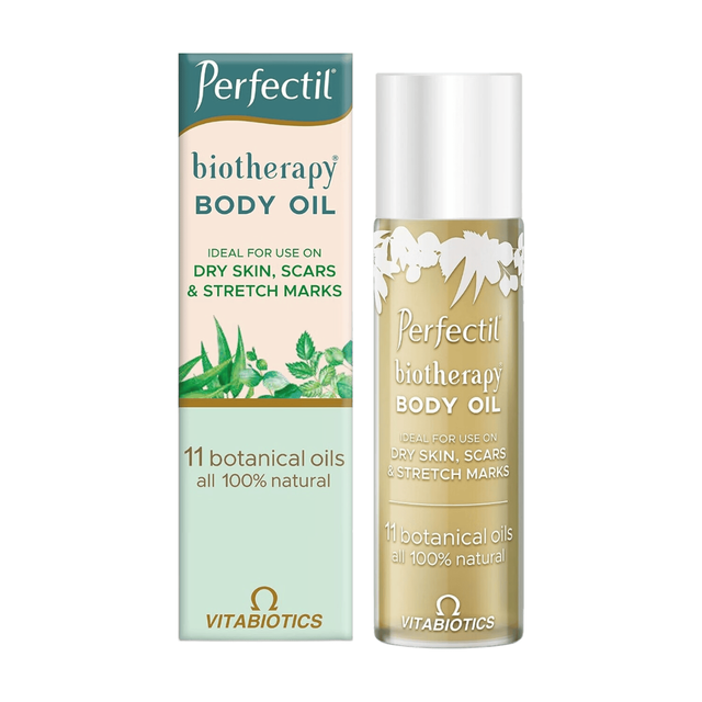 Vitabiotics Perfectil Biotherapy Body Oil for Skin Care - Nourishing & Hydrating Dry Skin Treatment, 125ml