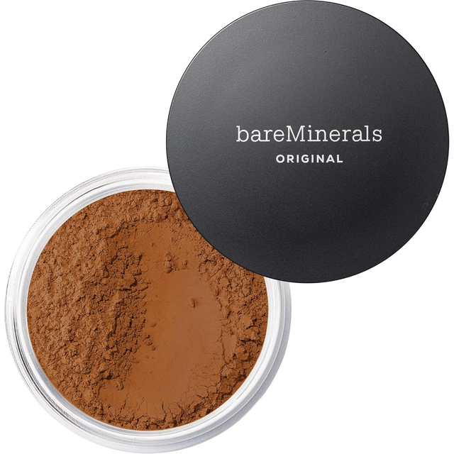 BareMinerals Original Foundation SPF15 Liquid Makeup, Loose Mineral Powder for Medium-Dark Skin Tones, 8g