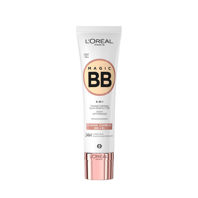 L'Oréal Paris BB Cream for Face, 02 Light - 8-in-1 Miracle Skin Perfecting Daily Cream with SPF 20, 30ml