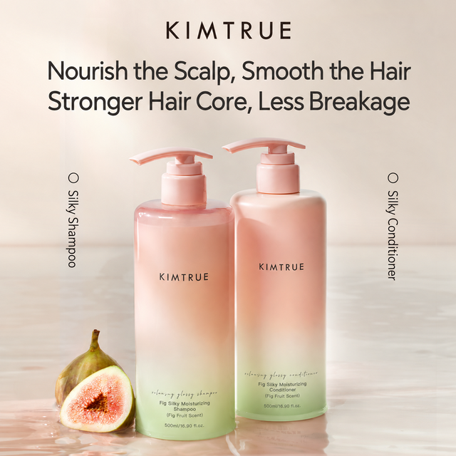KIMTRUE Hair Care Shampoo: Volumising & Softening Fig Scent Shampoo for Added Body and Manageable Hair, 500ml Bottle