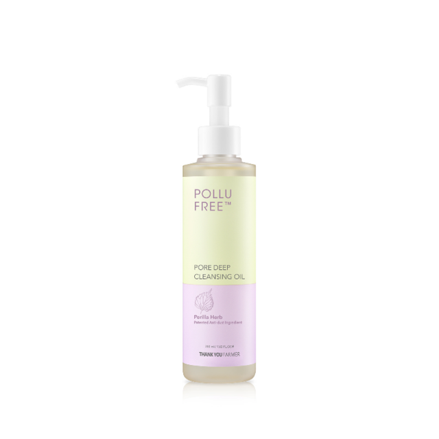 Thank You Farmer Cleansing Oil: Pollufree™ Pore Deep Cleansing Facial Oil for a Thorough Cleanse, 200ml