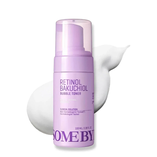 Some By Mi Retinol Bakuchiol Bubble Toner 100ml | Anti-Aging Facial Treatment for Pore Care & Smoothing Skin Texture