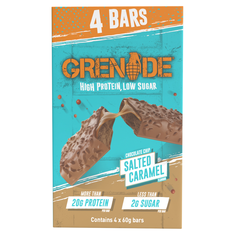 Protein Bars Chocolate Chip Salted Caramel Flavour Multipack - 4 x 60 g