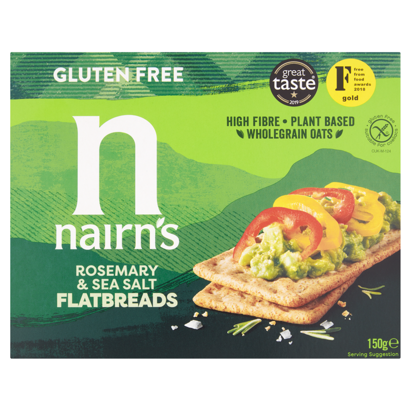 Gluten Free Rosemary & Seas Salt Flatbreads 150g