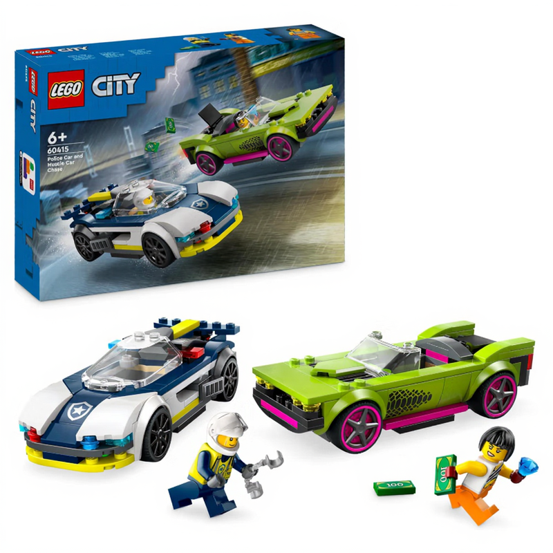 Lego 60415 City Polizei- und Muscle-Car-Verfolgung
