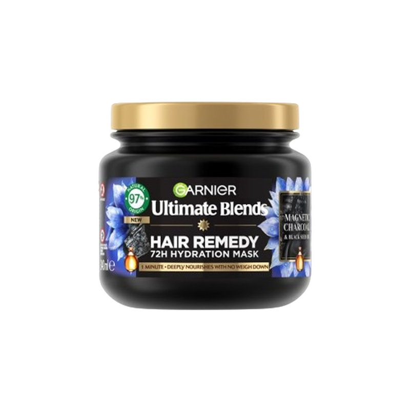 Ultimate Blends Charcoal, Hair Remedy Mask for Purified Scalp and Hydrated Lengths 38