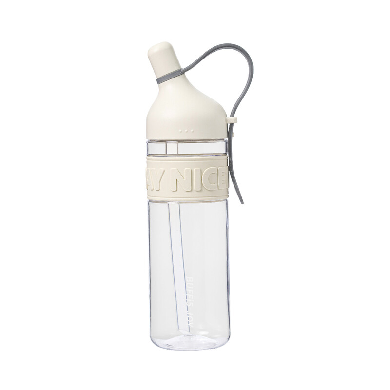 BUFFI5JOY 850ml Portable Sports Straw Bottle Dual-Mode Drinking Leak-Proof Cup