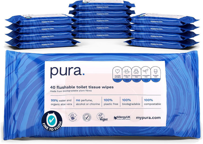 Flushable Toilet Tissue Wipes 14 X 40 Wipes