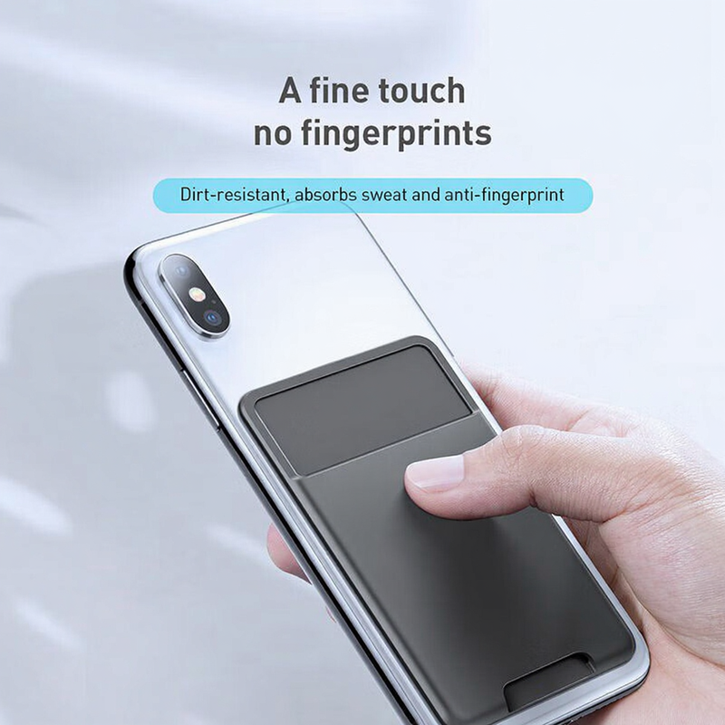 Baseus backstick silicone card case French grey