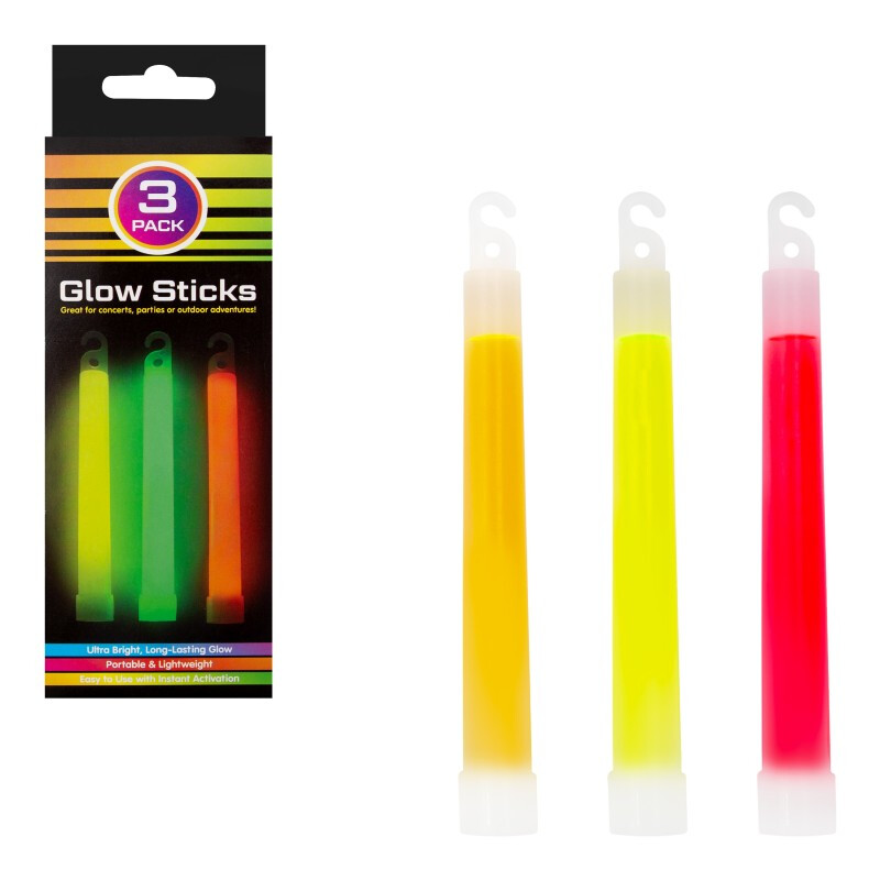 Glow Sticks Hanging Multicolour, Pack of 3