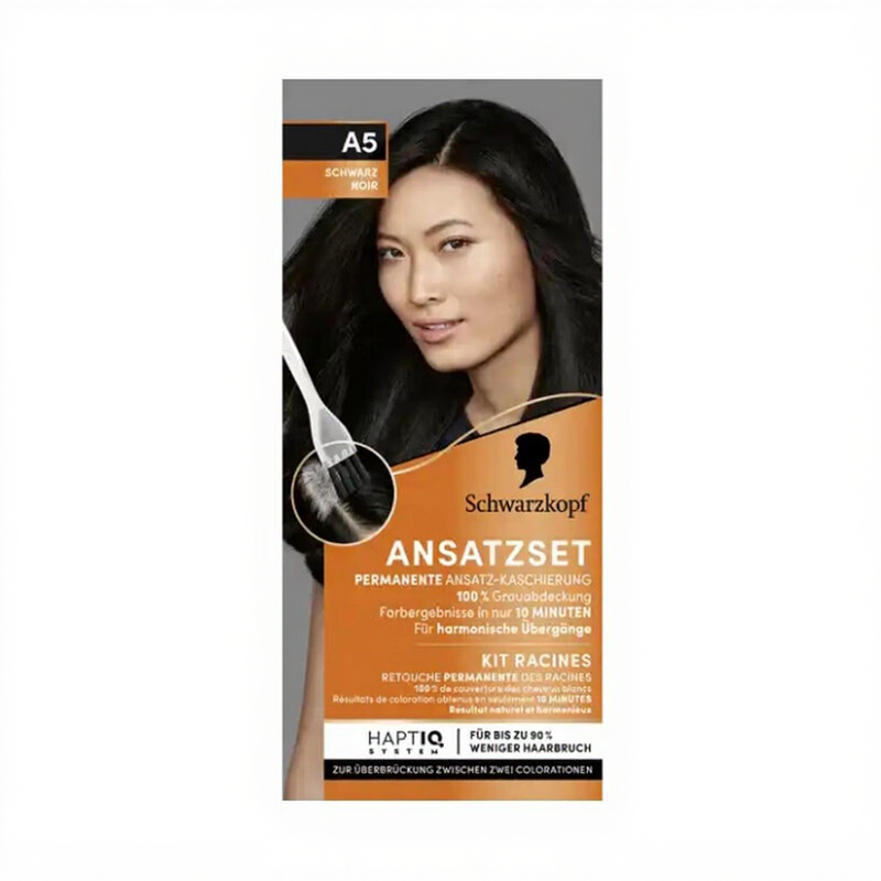 Schwarzkopf Ansatz Retuschier-Set A5 Schwarz