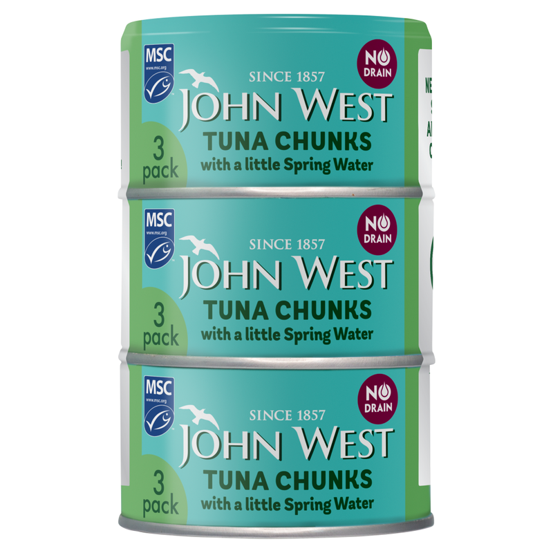 No Drain Tuna Chunks In Springwater 3 x 100g
