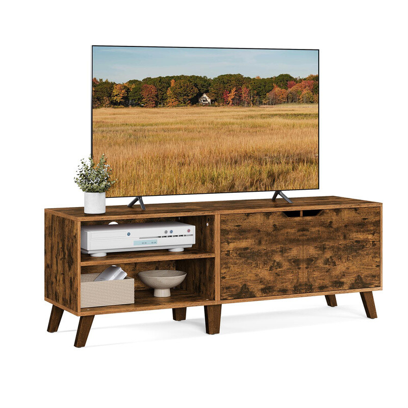 TV Cabinet 2 Doors Rustic Brown