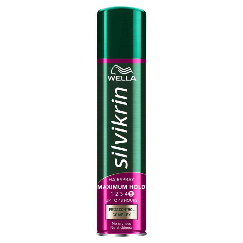 Wella Silvikrin Maximum Hold Hairspray, 250ml