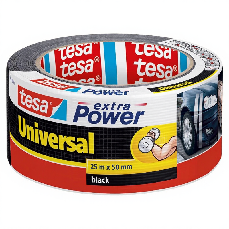 Tesa Extra Power Universal 25m:50mm Schwarz 25 m