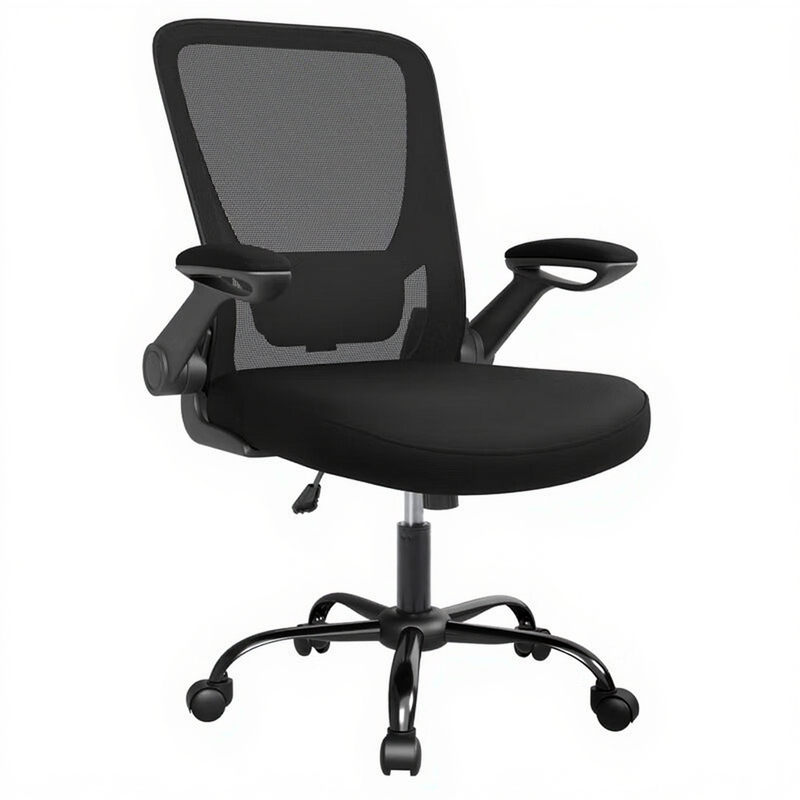 Bureau stoel – in hoogte verstelbaar en met verstelbare armleuningen – ergonomisch – draagvermogen tot 120 kg