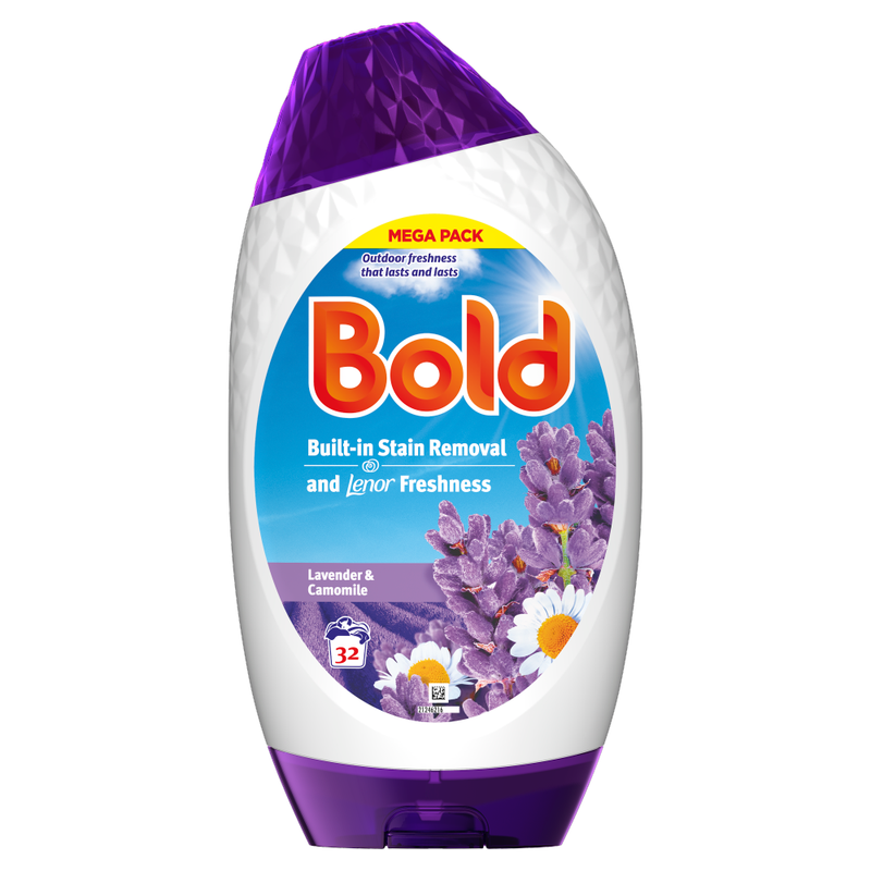 Bold Liquid Laundry Detergent, Lavender & Camomile, 32 Washes, 1l