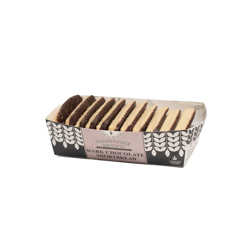 Half Coated Chocolate Shortbread Fingers 150g