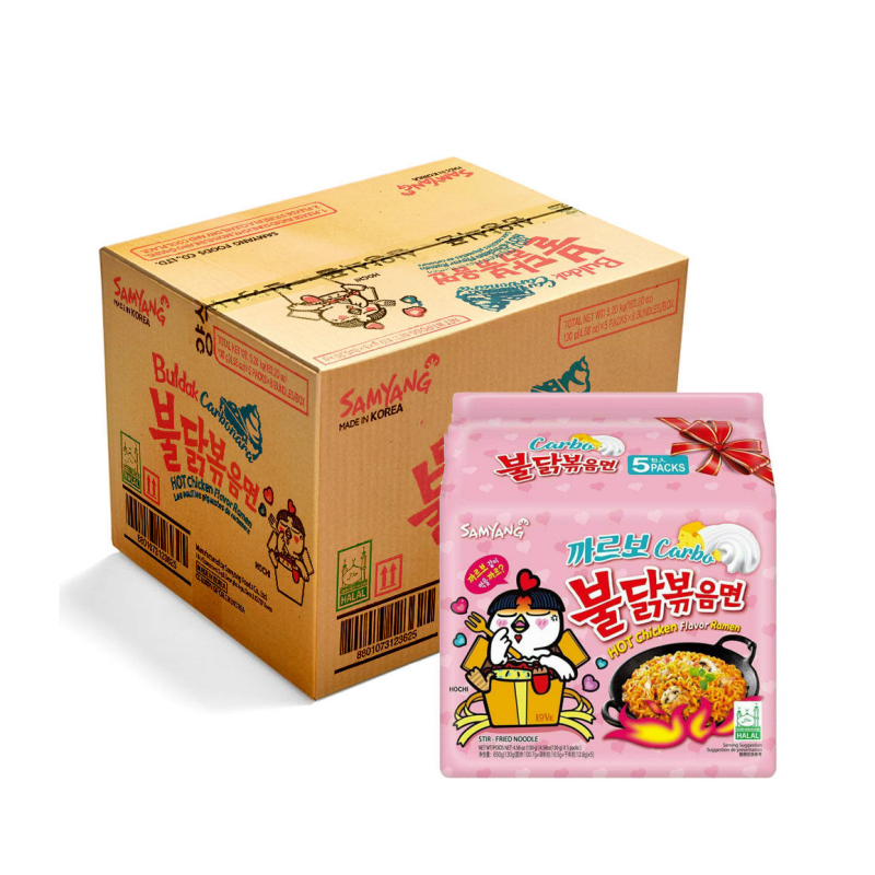 Buldak Hot Chicken Ramen Carbonara 130g x 40 packs