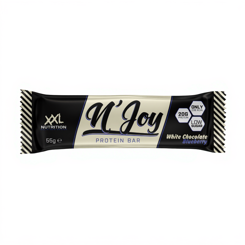 Xxl Nutrition N'Joy Protein Bar Witte Chocolade Blauwe Bes - 55 g
