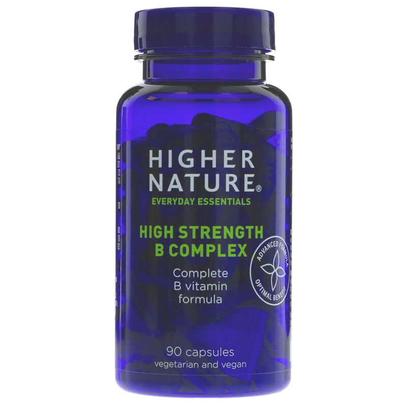 High Strength B Complex - Complete B Vitamin Formula - 90 CAPS
