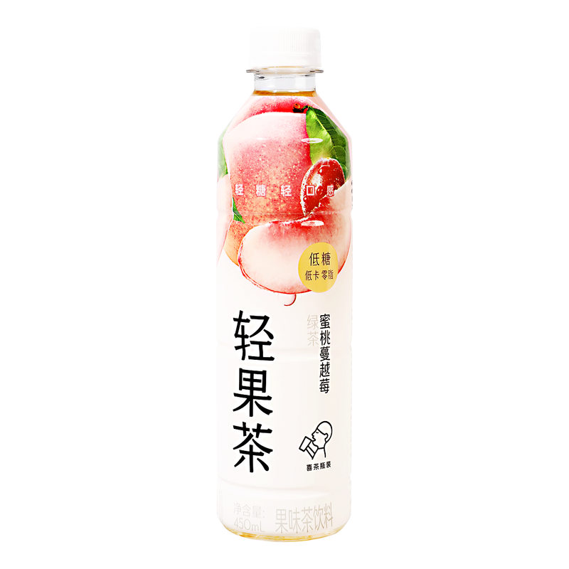 Peach Cranberry Flavor Green Tea Drink 450ml