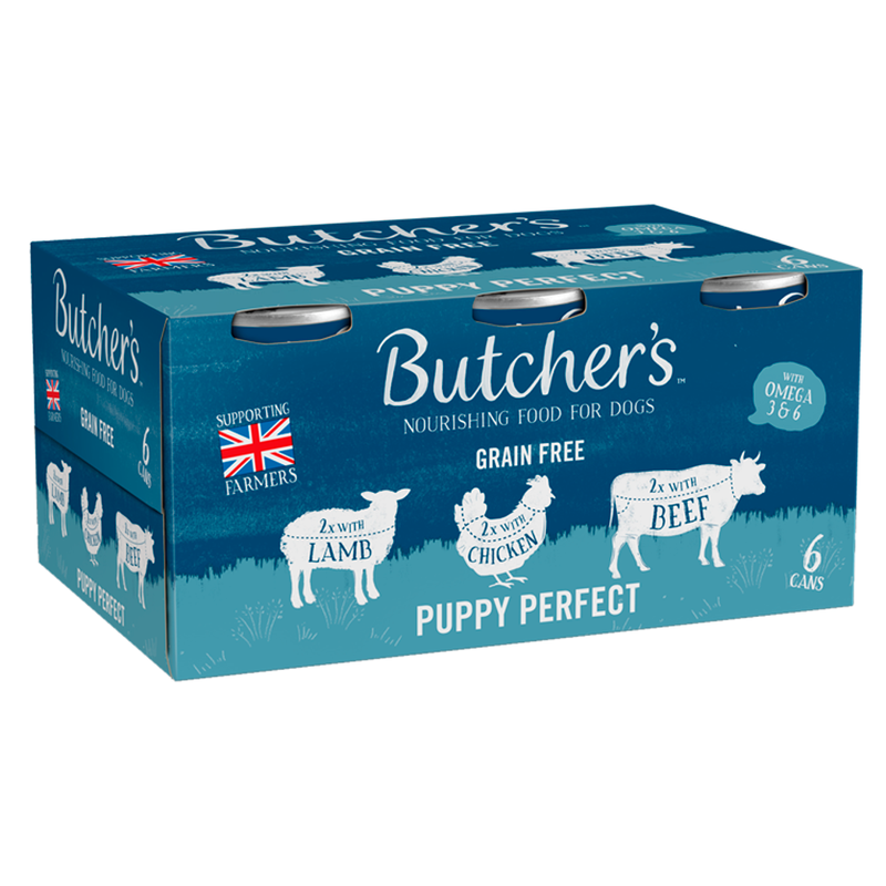 Puppy Perfect Wet Dog Food Tins 6 x 400g