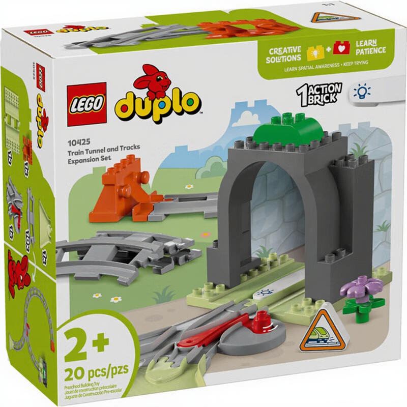 Lego 10425 Duplo Stadt Zugtunnel und Schienenset