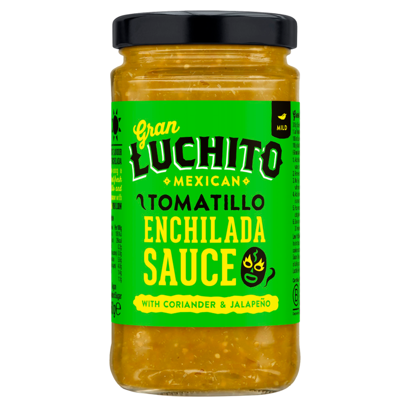 Glass Jar Tomatillo Enchilada Sauce 360g