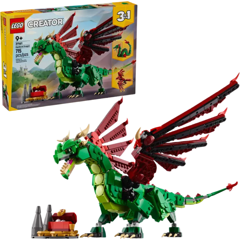 Creator 31161 3-in-1 Medieval Dragon Set