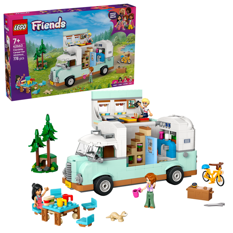 Friends 42663 Friendship Camper Van Adventure Set