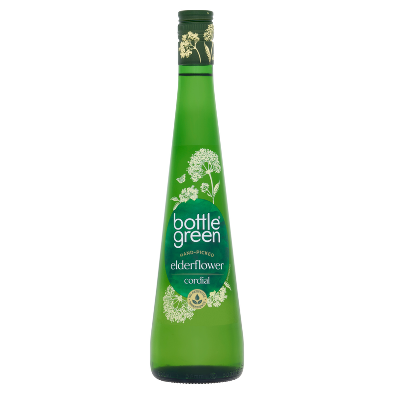 Bottle green Elderflower Cordial 500ml