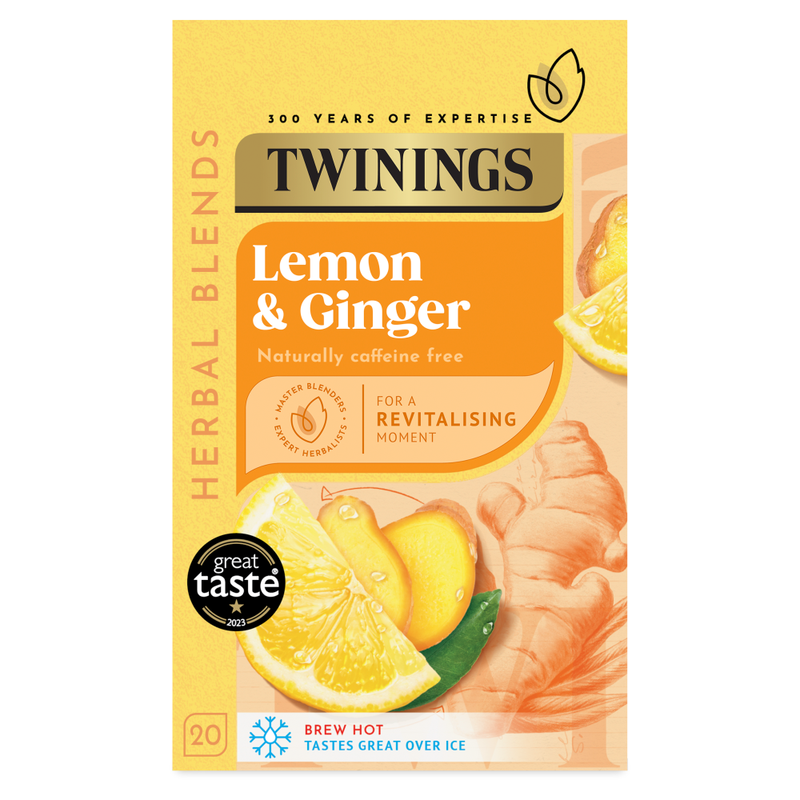 Lemon & ginger Tea Bags 20 Pack